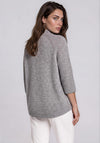 Rabe Knitted Full Length Zip Cardigan, Grey