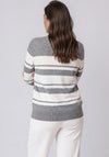 Rabe Knitted Striped Sweater, Grey and White
