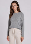 Rabe Knitted Rhinestone Knit Sweater, Grey