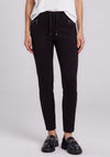 Rabe Slim Leg Zip Pocket Trousers, Navy