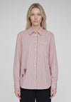 Rabe Pinstripe Button Up Shirt, Pink Multi