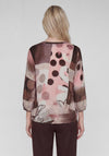 Rabe Abstract Printed Blouse, Pink Multi