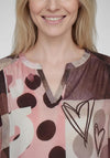 Rabe Abstract Printed Blouse, Pink Multi