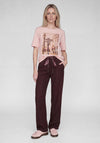 Rabe Beverly Hills Graphic Print T-Shirt, Pink