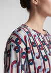 Rabe Chain Link Print Top, Blue Multi