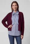 Rabe Knitted Open Cardigan, Burgundy