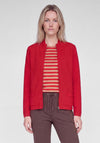 Rabe Ribbed Knitted Cardigan, Red