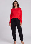 Rabe Basic Round Neckline Knitted Jumper, Red