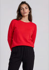Rabe Basic Round Neckline Knitted Jumper, Red