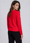 Rabe Basic Round Neckline Knitted Jumper, Red