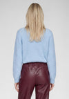 Rabe Textured Round Neck Jumper, Blue