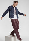 Rabe Heart Detail Denim Shacket, Dark Blue