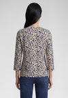 Rabe Love Heart Print Top, Navy Multi