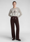 Rabe Striped with Rhinestone Detail Top, White Multi