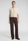 Rabe Textured Button Up Cardigan, Off-White
