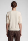 Rabe Textured Button Up Cardigan, Off-White