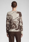 Rabe Cityscape with Rhinestone Detail Jumper, Cream Multi