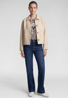 Rabe Button up Wool Blend Jacket, Beige