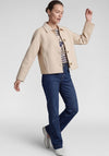 Rabe Button up Wool Blend Jacket, Beige