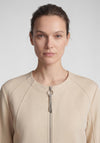 Rabe Full Zip Front Light Jacket, Beige