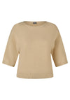 Rabe Textured Knitted Top, Beige