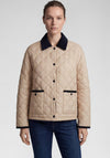 Rabe Contrast Cord Quilted Jacket, Beige