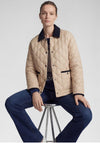 Rabe Contrast Cord Quilted Jacket, Beige