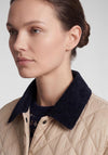 Rabe Contrast Cord Quilted Jacket, Beige