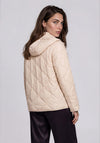 Rabe Quilted with Hood Waterproof Coat, Cream