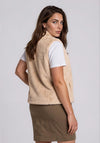 Rabe Faux Fur Gilet, Beige