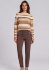 Rabe Knitted Striped Jumper, Beige Multi
