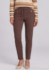 Rabe Slim Fit Causal Trousers, Brown