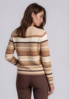 Rabe Knitted Striped Jumper, Beige Multi