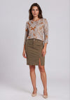 Rabe Vintage Print Top, Brown Multi