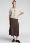Rabe Polka Dot Maxi Skirt, Brown