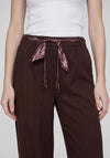 Rabe Wide Leg with Belt Detail Trousers, Brown