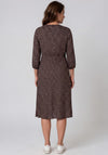Rabe Polka Dot Midi Dress, Brown