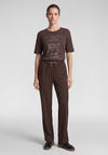Rabe Graphic Print Cotton T-Shirt, Brown