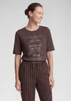 Rabe Graphic Print Cotton T-Shirt, Brown