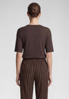 Rabe Graphic Print Cotton T-Shirt, Brown