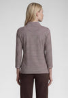 Rabe Striped with Rhinestone Detail Top, Pink Multi