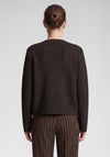 Rabe Waffle with Button Detail Jacket, Brown