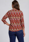 Rabe Paisley Print Long Sleeve Top, Beige