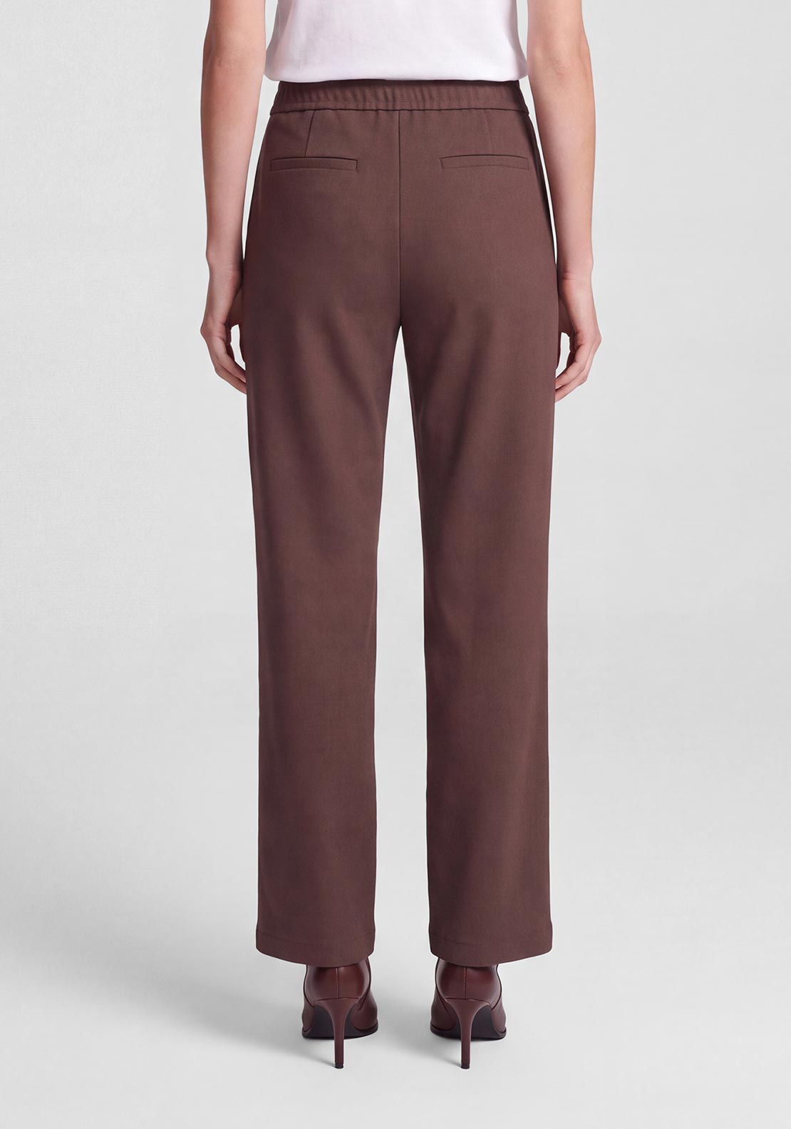 Rabe Casual Pull-On Trousers, Brown