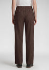 Rabe Stitch Detail Wide Leg Trousers, Brown