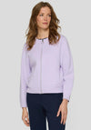 Rabe Zip Up Light Cardigan, Lilac