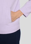 Rabe Zip Up Light Cardigan, Lilac