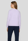 Rabe Zip Up Light Cardigan, Lilac