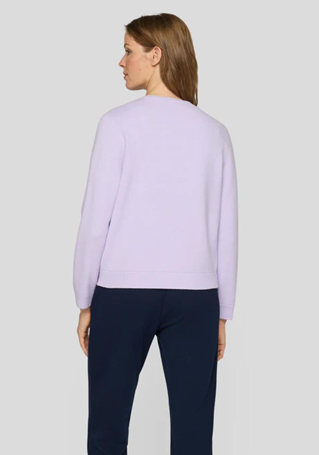 Rabe Zip Up Light Cardigan, Lilac