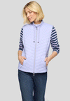 Rabe High Neck Zip Up Gilet, Purple